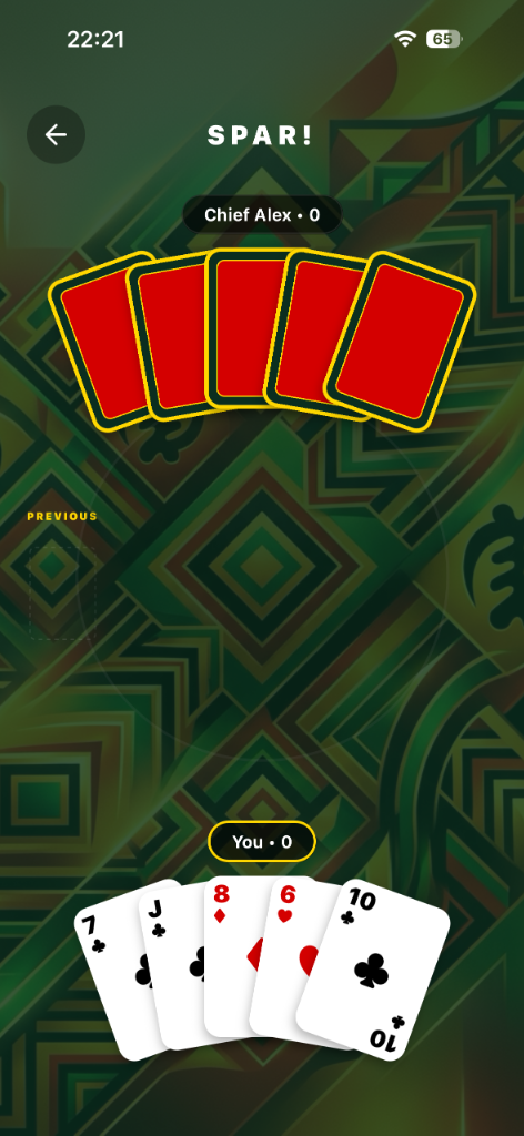 Spar! Gameplay Mockup